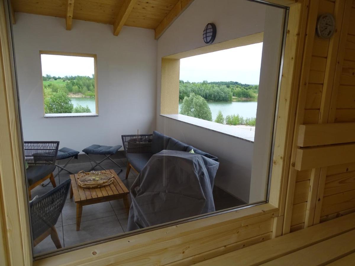 Feriendomizil Am Stoermthaler See, Lagovida, Leipziger Neuseenland, Grosspoesna, Privatstrand Luaran gambar